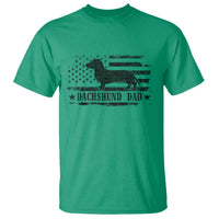 Dachshund Dog Dad T Shirt Fathers Day Gift for Dog Lovers American Flag - Wonder Print Shop