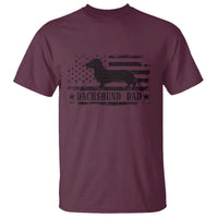 Dachshund Dog Dad T Shirt Fathers Day Gift for Dog Lovers American Flag - Wonder Print Shop