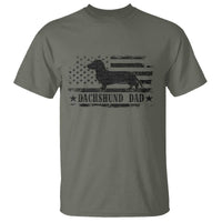 Dachshund Dog Dad T Shirt Fathers Day Gift for Dog Lovers American Flag - Wonder Print Shop
