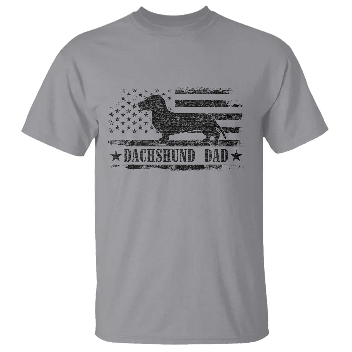 Dachshund Dog Dad T Shirt Fathers Day Gift for Dog Lovers American Flag - Wonder Print Shop