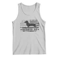 Dachshund Dog Dad Tank Top Fathers Day Gift for Dog Lovers American Flag - Wonder Print Shop