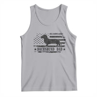 Dachshund Dog Dad Tank Top Fathers Day Gift for Dog Lovers American Flag - Wonder Print Shop