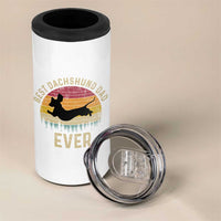 Dachshund Dog Dad 4 in 1 Can Cooler Tumbler Vintage 60s 70s Retro Fathers Day Gift for Dog Lovers - Wonder Print Shop