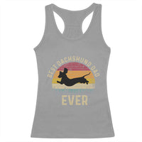 Dachshund Dog Dad Racerback Tank Top Vintage 60s 70s Retro Fathers Day Gift for Dog Lovers - Wonder Print Shop