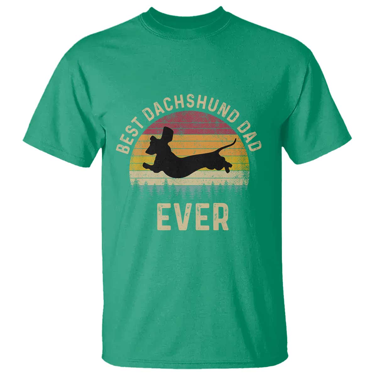 Dachshund Dog Dad T Shirt Vintage 60s 70s Retro Fathers Day Gift for Dog Lovers - Wonder Print Shop