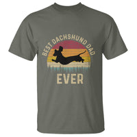 Dachshund Dog Dad T Shirt Vintage 60s 70s Retro Fathers Day Gift for Dog Lovers - Wonder Print Shop