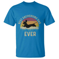 Dachshund Dog Dad T Shirt Vintage 60s 70s Retro Fathers Day Gift for Dog Lovers - Wonder Print Shop