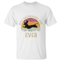 Dachshund Dog Dad T Shirt Vintage 60s 70s Retro Fathers Day Gift for Dog Lovers - Wonder Print Shop