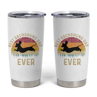 Dachshund Dog Dad Tumbler Cup Vintage 60s 70s Retro Fathers Day Gift for Dog Lovers - Wonder Print Shop