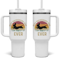 Dachshund Dog Dad Tumbler With Handle Vintage 60s 70s Retro Fathers Day Gift for Dog Lovers - Wonder Print Shop