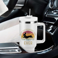 Dachshund Dog Dad Tumbler With Handle Vintage 60s 70s Retro Fathers Day Gift for Dog Lovers - Wonder Print Shop