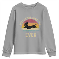 Dachshund Dog Dad Youth Sweatshirt Vintage 60s 70s Retro Fathers Day Gift for Dog Lovers - Wonder Print Shop
