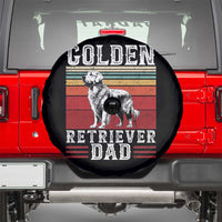 Retro Dog Golden Dad Spare Tire Cover Fathers Day Gift for Dog Lovers Golden Retriever Dad - Wonder Print Shop