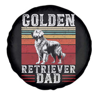 Retro Dog Golden Dad Spare Tire Cover Fathers Day Gift for Dog Lovers Golden Retriever Dad - Wonder Print Shop