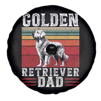 Retro Dog Golden Dad Spare Tire Cover Fathers Day Gift for Dog Lovers Golden Retriever Dad - Wonder Print Shop