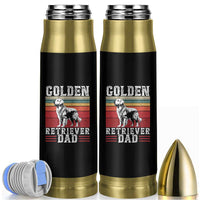 Retro Dog Golden Dad Bullet Tumbler Fathers Day Gift for Dog Lovers Golden Retriever Dad - Wonder Print Shop