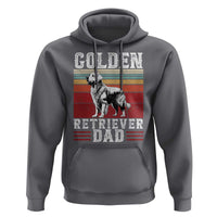 Retro Dog Golden Dad Hoodie Fathers Day Gift for Dog Lovers Golden Retriever Dad - Wonder Print Shop
