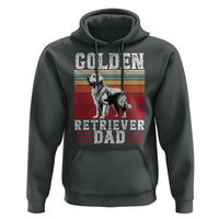 Retro Dog Golden Dad Hoodie Fathers Day Gift for Dog Lovers Golden Retriever Dad - Wonder Print Shop