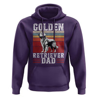 Retro Dog Golden Dad Hoodie Fathers Day Gift for Dog Lovers Golden Retriever Dad - Wonder Print Shop