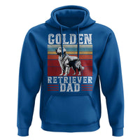 Retro Dog Golden Dad Hoodie Fathers Day Gift for Dog Lovers Golden Retriever Dad - Wonder Print Shop