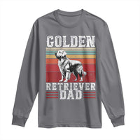 Retro Dog Golden Dad Long Sleeve Shirt Fathers Day Gift for Dog Lovers Golden Retriever Dad - Wonder Print Shop