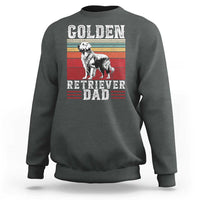 Retro Dog Golden Dad Sweatshirt Fathers Day Gift for Dog Lovers Golden Retriever Dad - Wonder Print Shop