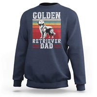 Retro Dog Golden Dad Sweatshirt Fathers Day Gift for Dog Lovers Golden Retriever Dad - Wonder Print Shop
