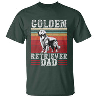 Retro Dog Golden Dad T Shirt Fathers Day Gift for Dog Lovers Golden Retriever Dad - Wonder Print Shop
