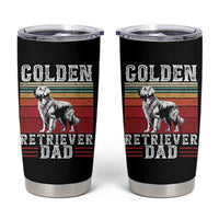 Retro Dog Golden Dad Tumbler Cup Fathers Day Gift for Dog Lovers Golden Retriever Dad - Wonder Print Shop