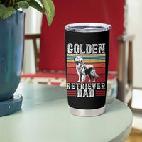 Retro Dog Golden Dad Tumbler Cup Fathers Day Gift for Dog Lovers Golden Retriever Dad - Wonder Print Shop