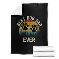 Best Dog Dad Ever Throw Blanket Fathers Day Gift for Dog Lovers - Wonder Print Shop