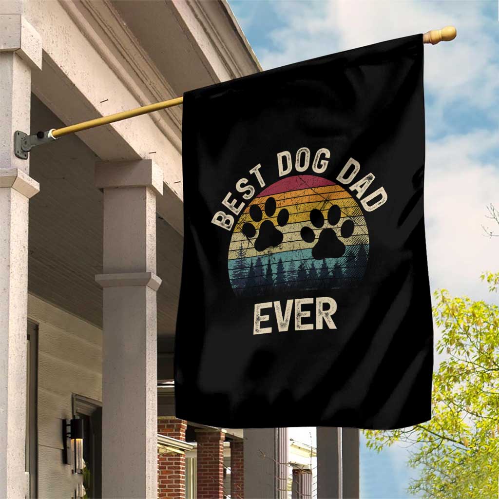 Best Dog Dad Ever Garden Flag Fathers Day Gift for Dog Lovers - Wonder Print Shop