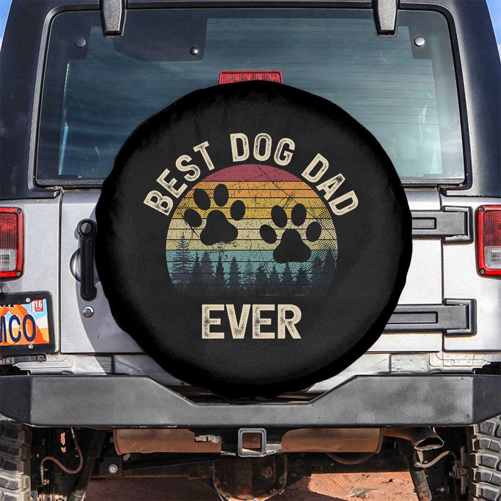 Best Dog Dad Ever Spare Tire Cover Fathers Day Gift for Dog Lovers - Wonder Print Shop
