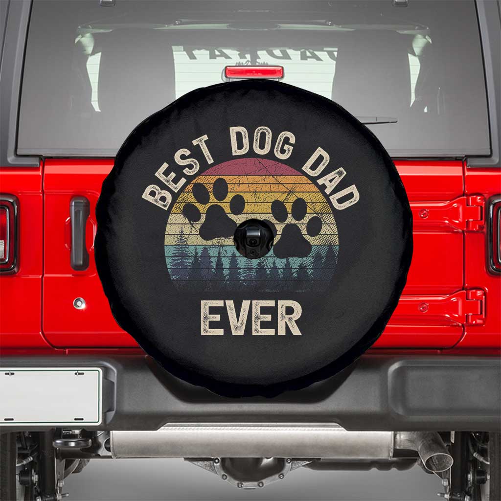 Best Dog Dad Ever Spare Tire Cover Fathers Day Gift for Dog Lovers - Wonder Print Shop