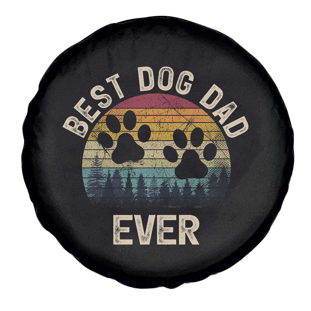 Best Dog Dad Ever Spare Tire Cover Fathers Day Gift for Dog Lovers - Wonder Print Shop