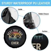 Best Dog Dad Ever Spare Tire Cover Fathers Day Gift for Dog Lovers - Wonder Print Shop