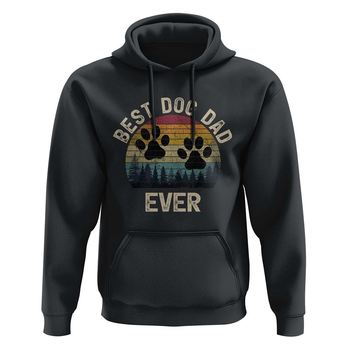 Best Dog Dad Ever Hoodie Fathers Day Gift for Dog Lovers - Wonder Print Shop