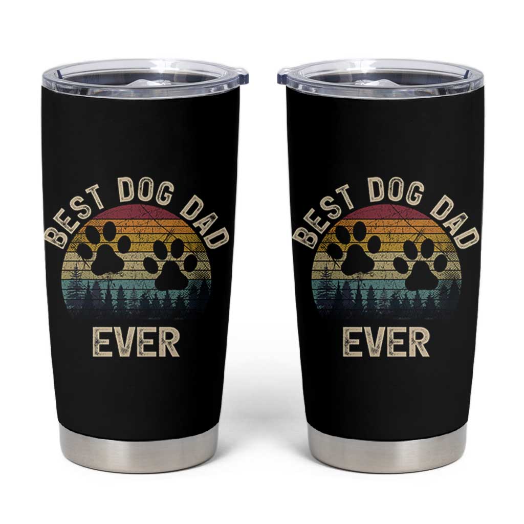 Best Dog Dad Ever Tumbler Cup Fathers Day Gift for Dog Lovers - Wonder Print Shop