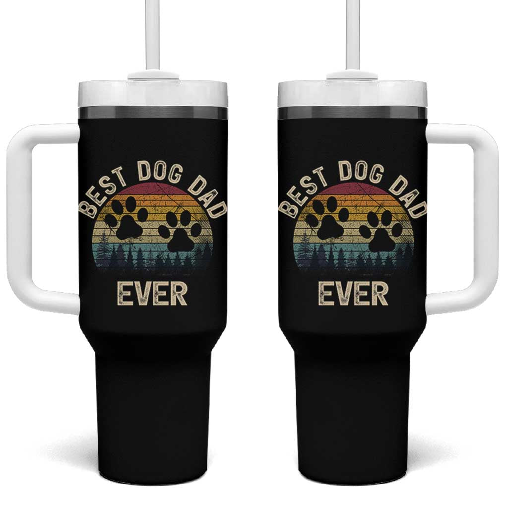Best Dog Dad Ever Tumbler With Handle Fathers Day Gift for Dog Lovers - Wonder Print Shop