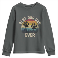 Best Dog Dad Ever Youth Sweatshirt Fathers Day Gift for Dog Lovers - Wonder Print Shop