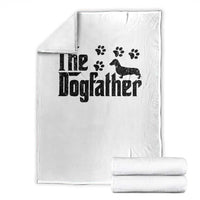 Dachshund Dog Dad Throw Blanket The Dogfather Fathers Day Gifts For Dog Lovers - Wonder Print Shop