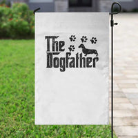 Dachshund Dog Dad Garden Flag The Dogfather Fathers Day Gifts For Dog Lovers - Wonder Print Shop