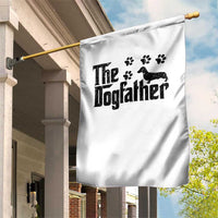 Dachshund Dog Dad Garden Flag The Dogfather Fathers Day Gifts For Dog Lovers - Wonder Print Shop