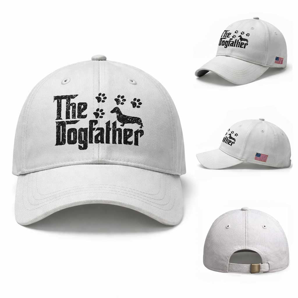 Dachshund Dog Dad Baseball Cap The Dogfather Fathers Day Gifts For Dog Lovers