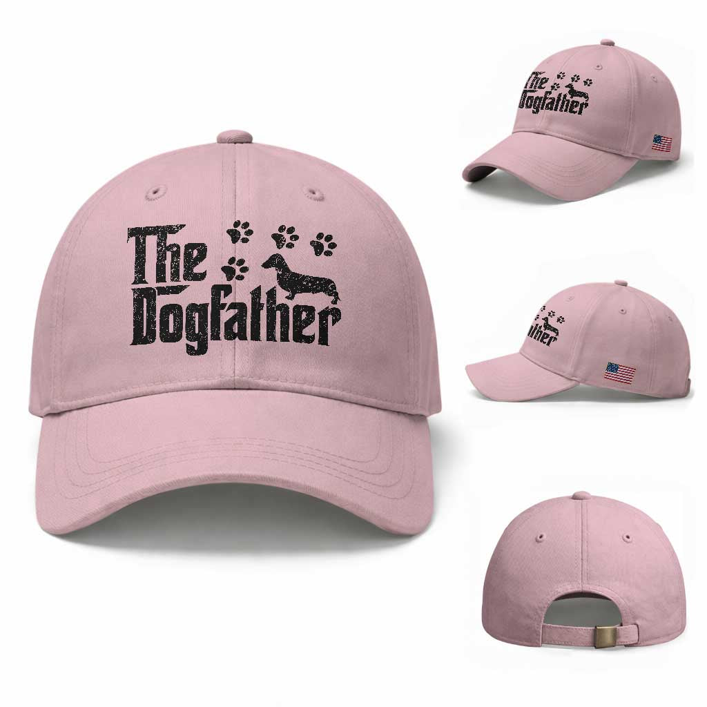 Dachshund Dog Dad Baseball Cap The Dogfather Fathers Day Gifts For Dog Lovers
