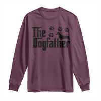 Dachshund Dog Dad Long Sleeve Shirt The Dogfather Fathers Day Gifts For Dog Lovers - Wonder Print Shop