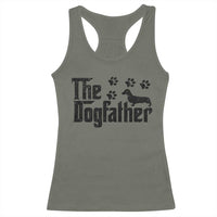 Dachshund Dog Dad Racerback Tank Top The Dogfather Fathers Day Gifts For Dog Lovers - Wonder Print Shop