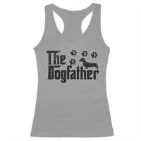 Dachshund Dog Dad Racerback Tank Top The Dogfather Fathers Day Gifts For Dog Lovers - Wonder Print Shop