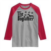 Dachshund Dog Dad Raglan Shirt The Dogfather Fathers Day Gifts For Dog Lovers - Wonder Print Shop