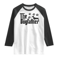 Dachshund Dog Dad Raglan Shirt The Dogfather Fathers Day Gifts For Dog Lovers - Wonder Print Shop